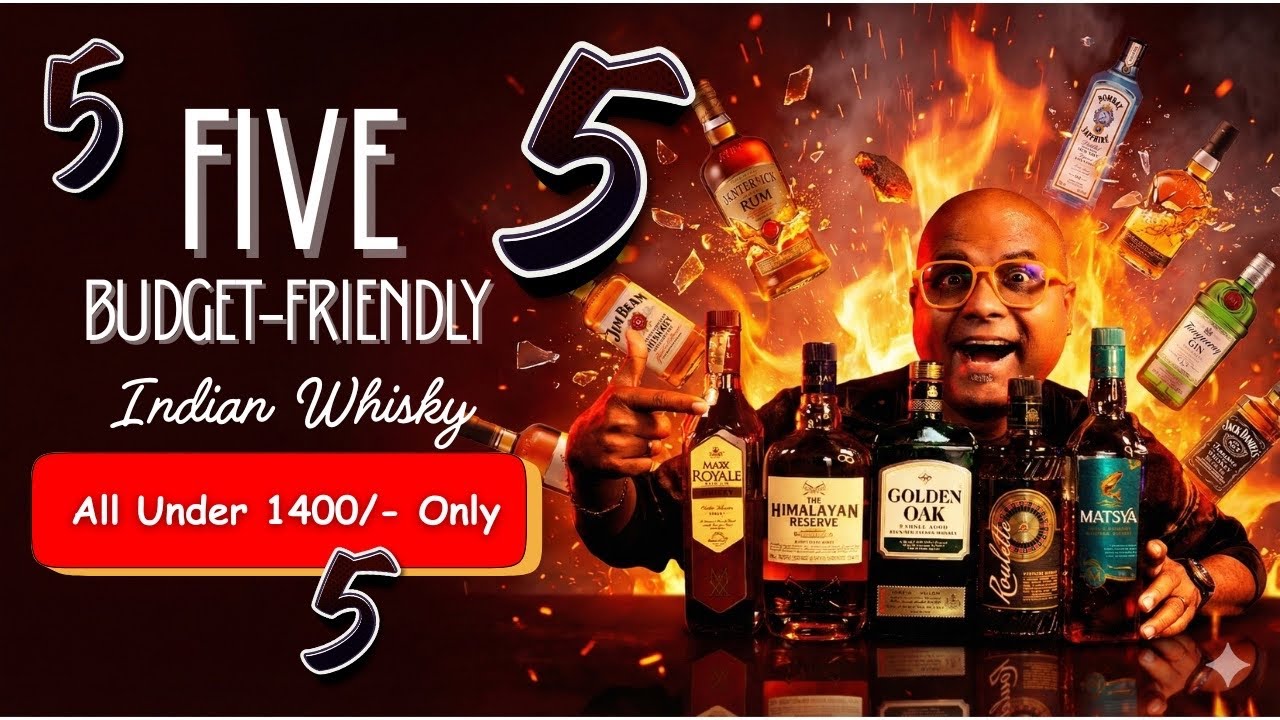 5 Best Budget Whisky Under ₹1400 | Perfect for New Year 2026 Celebration