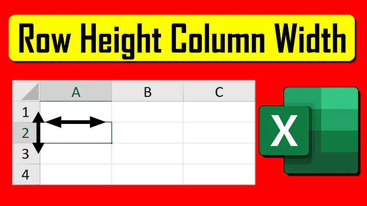 How to Change Row Height and Column Width in Excel