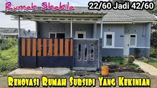 Rumah Type 22/60 Jadi Type 42/60 Terlihat Luas Jika Sudah Direnovasi #RumahShakila