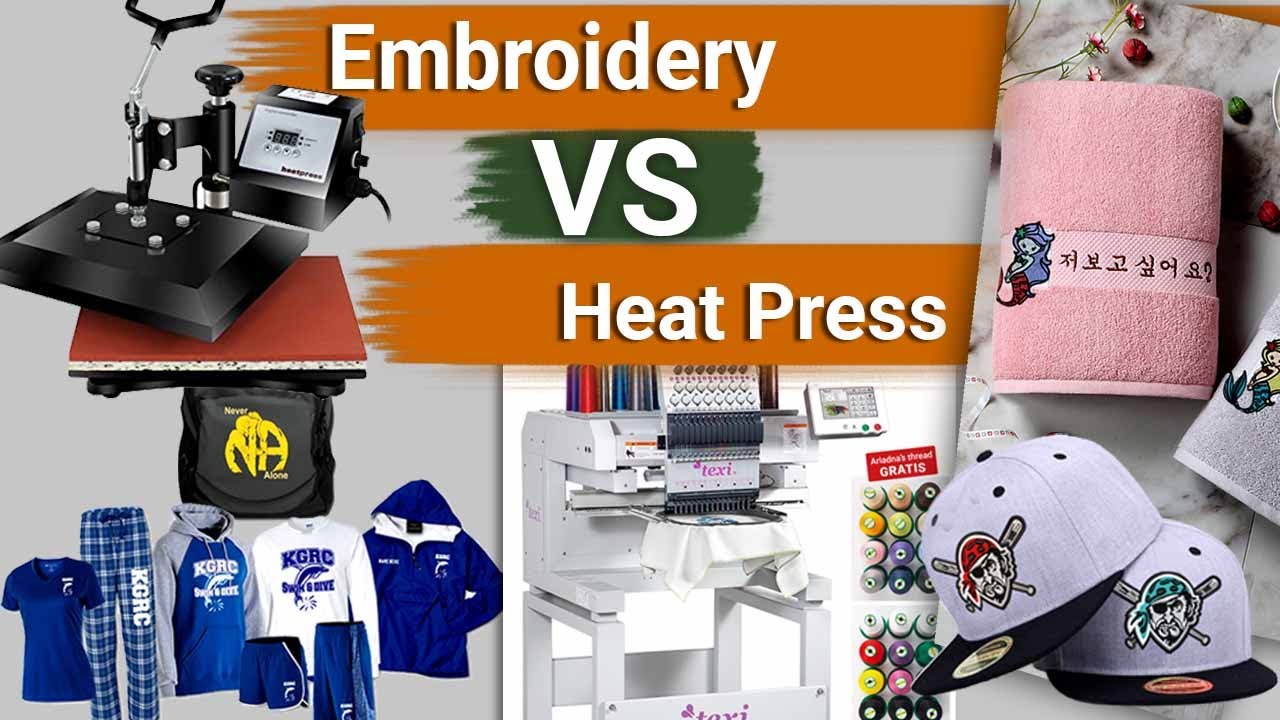 Embroidery VS. Heat Press Full Overview ZDigitizing YouTube