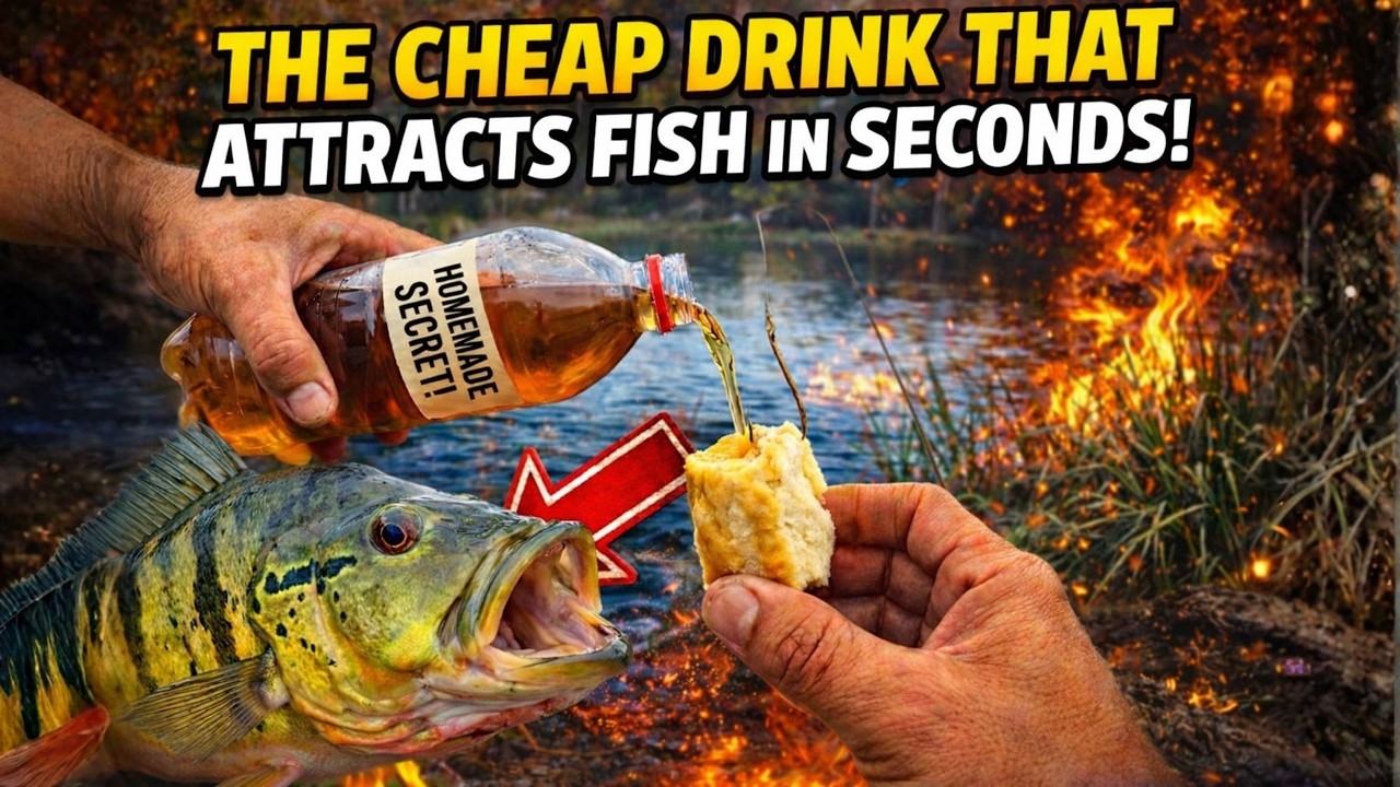 Stop Wasting Money on Lures! 1 Cheap Drink Attracts Fish in Seconds — You Already Have It at Home