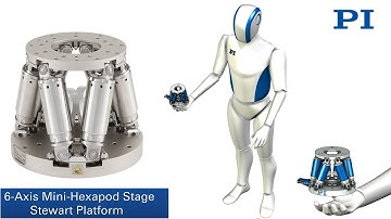 Mini 6-DOF Motion Platform, 6-Axis Stage, MIni Hexapod,  Stewart Platform, 6-Axis Nanopositioner