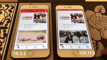 Iphone 7  - speed test (IOS 11 beta 1 vs 10.3.2)
