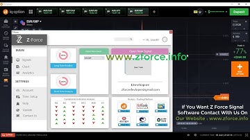 Z Force Signal Software | IQ Option Real Account Trade | Make Profit Without Lose |