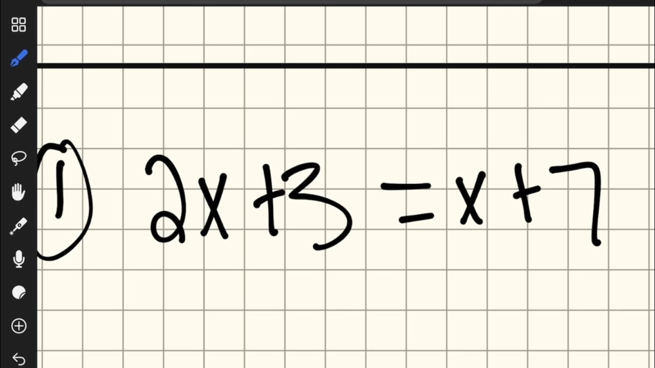 Solving equations with x on both sides algebra 1