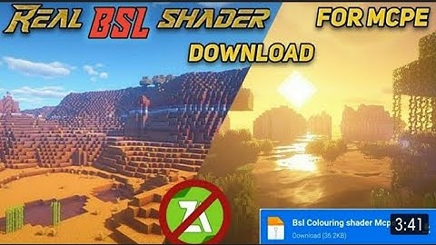 BSL shader for mcpe 1.17 (yssbe shader |Best shader for low end device |@DeViL op