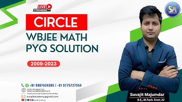 WBJEE Math Circle PYQ Solution | Wbjee 2024 Exam Preparation in Bengali Wbjee Math Question Practice