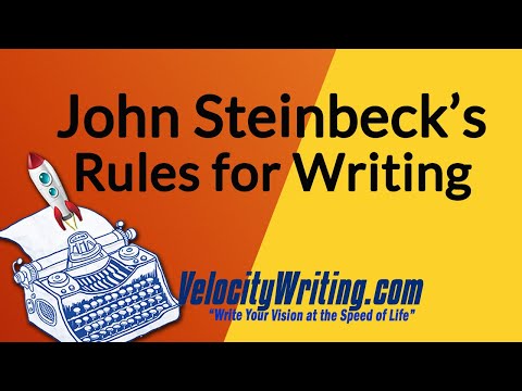 Video: Chi ha ispirato John Steinbeck?