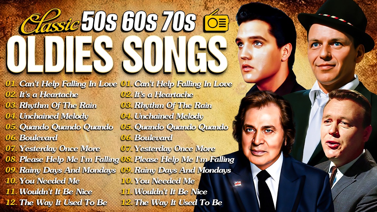 Tom Jones, Engelbert, Elvis, Sinatra, Paul Anka, Carpenters - Golden Oldies 50s 60s 70s Love Songs