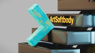 V Pentomino  Art Softbody Simulation  Animation v8