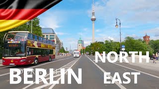 การขับรถในBERLÍN NORTH-EAST เมืองรัฐเบอร์ลิน ประเทศเยอรมนี I 4K 60fps