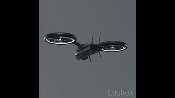 Drone Modeled in Maya, Painted and Textured in Substance 3D Painter, Rendered in Marmoset 5