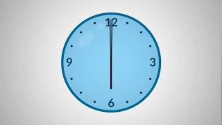 Simple Clock Animation (After Effects and Illustrator) by Fabian Lins (4K 60FPS)