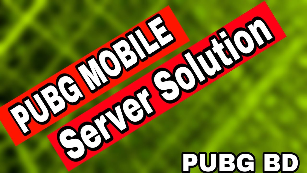 PUBG MOBILE Server problem Solution No1 100% work - YouTube