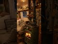 Sleep in a Cozy Snowy Cabin | Winter Ambience with Crackling Fireplace Sounds and Relaxing Snow