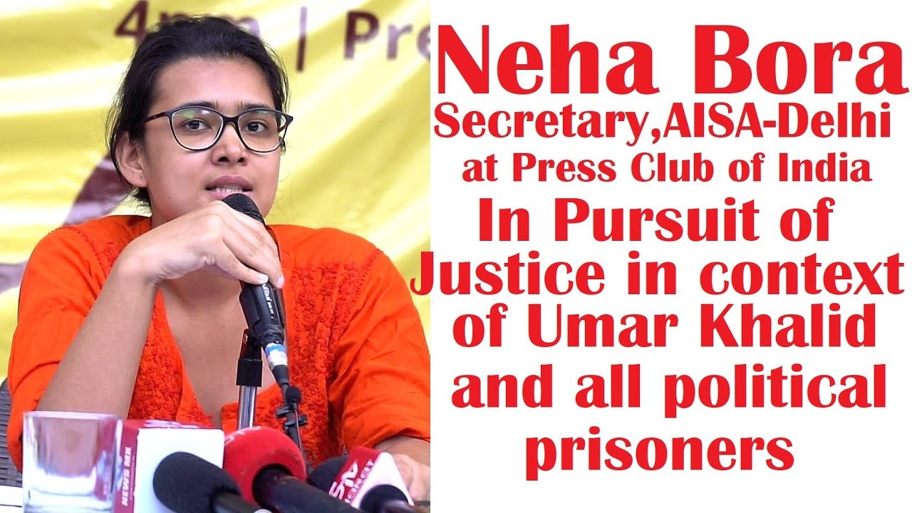 Neha(Secretary,AISA-Delhi) at Press Club of India : In Pursuit of Justice in Context of Umar Khalid
