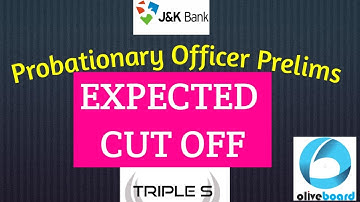 JK BANK PO PRELIMS EXPECTED CUT OFF