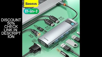 Baseus USB Type C HUB USB C to HDMI-compatible RJ45 SD Reader PD 100W Charger USB 3.0 HUB For MacBoo