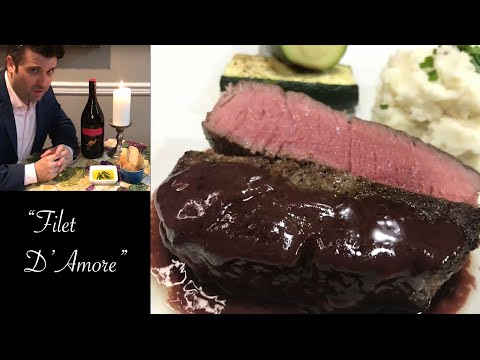 ROMANTIC Filet Mignon w/ Truffle Mashed Potatoes & Roasted Zucchini | VALENTINE'S COOKING SPECIAL