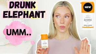 I TESTED THE NEW DRUNK ELEPHANT BOUNCY BRIGHTFACIAL MASK! ACNE, REDNESS, DARK SPOTS | OVER 30