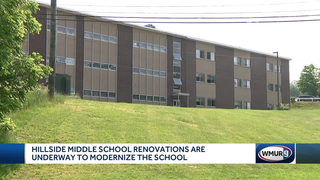 Hillside Middle School Renovations are underway to modernize the school