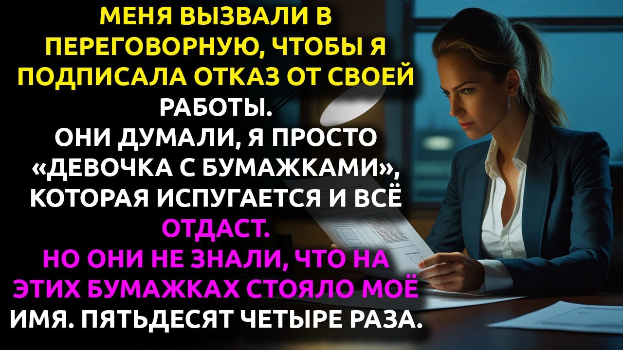 Новый босс назвал меня «ДЕВОЧКОЙ с бумажками» — и не знал, что я ВЛАДЕЮ всей компанией.