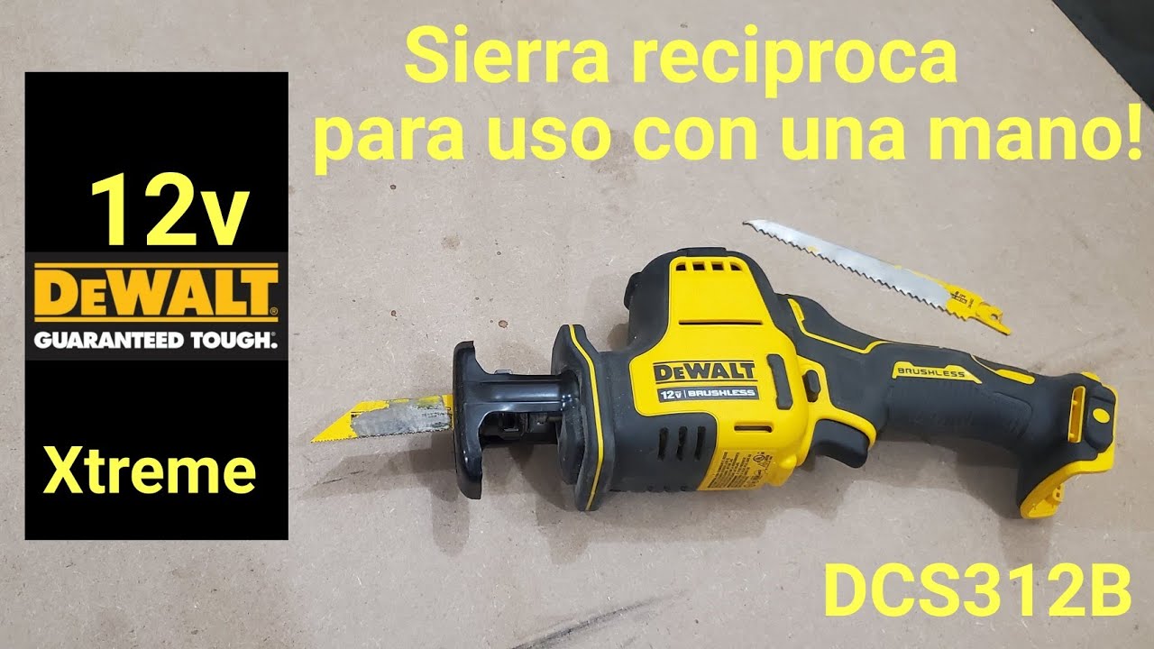 Sierra DeWalt DCS312B, 12 Volts xtreme! Sub compacta! Reseña en español! - YouTube