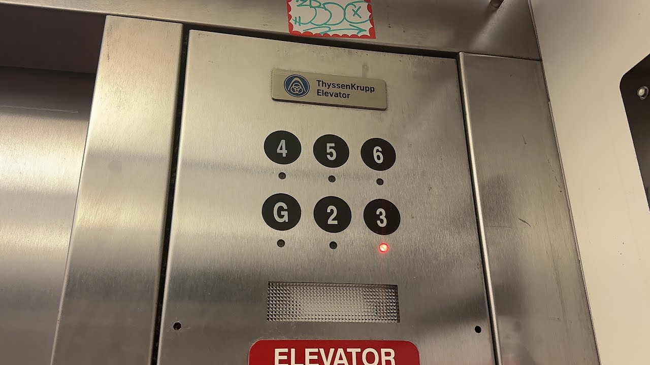 TK Synergy Traction Elevators at Hamilton Station Parking Garage ...