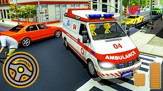 Stickman Ambulance Driver Game 2020 - City Rescue VAN Parking Simulator | Android Gameplay screenshot 1