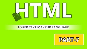 HTML Tutorial in Urdu / Hindi Last Part-7