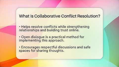 What Is Collaborative Conflict Resolution? - Everyday-Networking