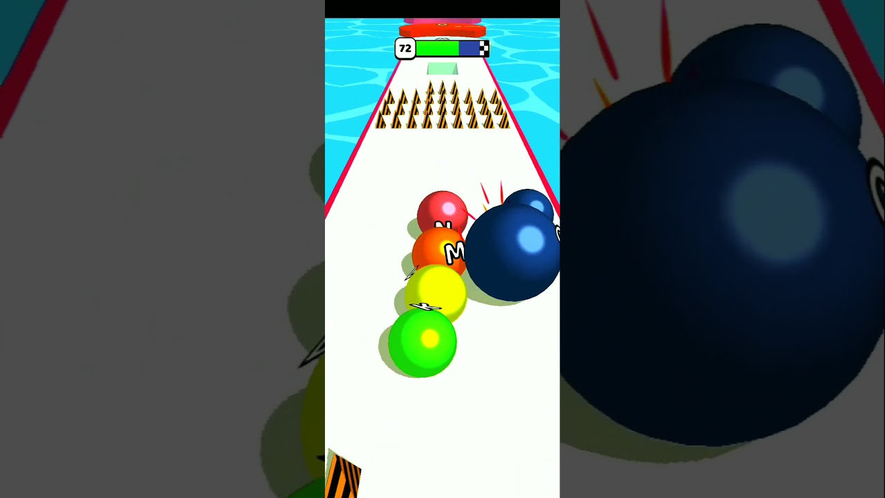 🔠AZ Run - 2048 ABC Runner (Level-72) Relaxing ASMR Puzzle Ball Runner Game 