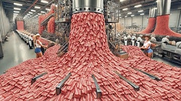 How Bacon Is Made – Incredible Millions Tons of Bacon Processing In Biggest Factory