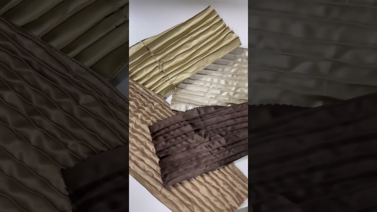 Textile manipulation before and after 