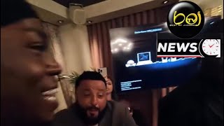 Skilli Beng &amp; Panta Son links DJ Khaled at his 50th BD Party 