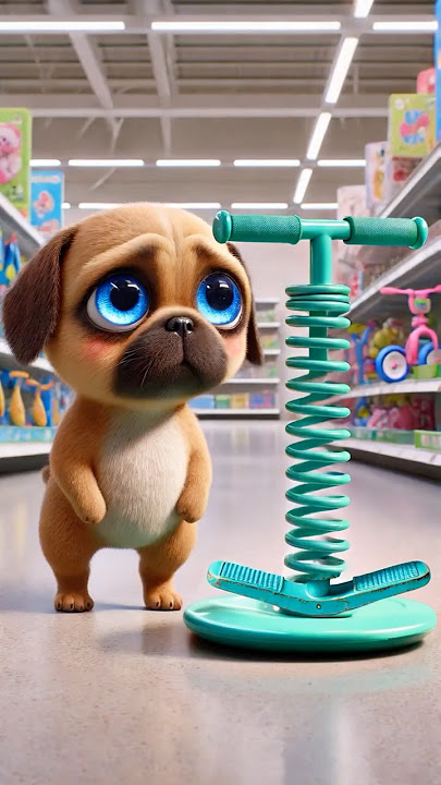 Heartwarming Cute Dog! From Shy to Making New Friends, The Magic of Pogo Stick Friendship! โค๏ธ๐ถ