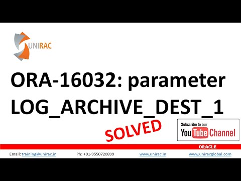 ORA 16032 || ORA-16032: parameter LOG_ARCHIVE_DEST_1 destination string cannot be translated  ✅
