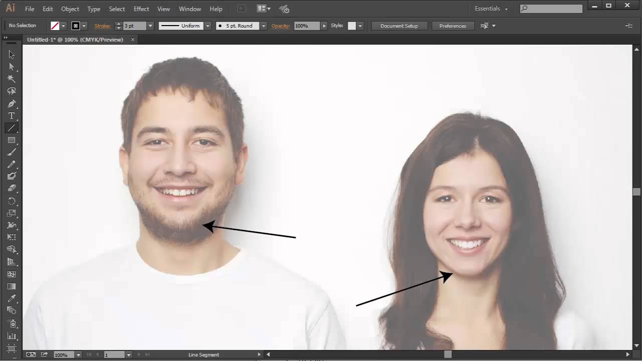 Mastering Male Vector Portraits: Differences Between Male and Female ...