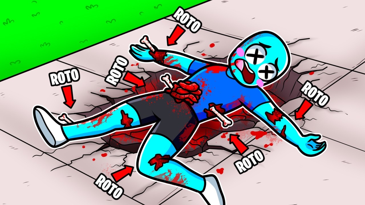 Me ROMPI TODOS los HUESOS en GTA V...