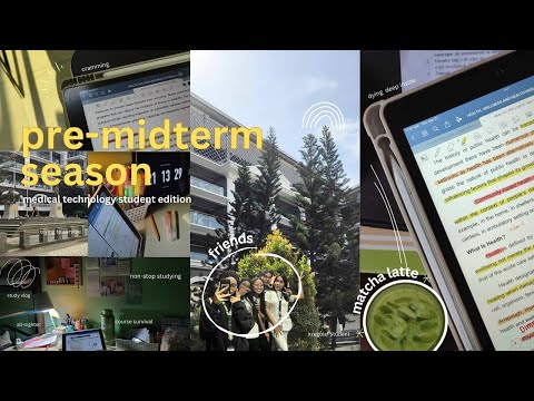 pre-midterm study vlog📚: most productive days, surviving college, friends, cramming exam