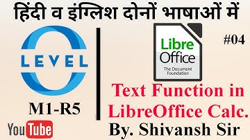 Text Function in LibreOffice Calc. || Sunrise Computer