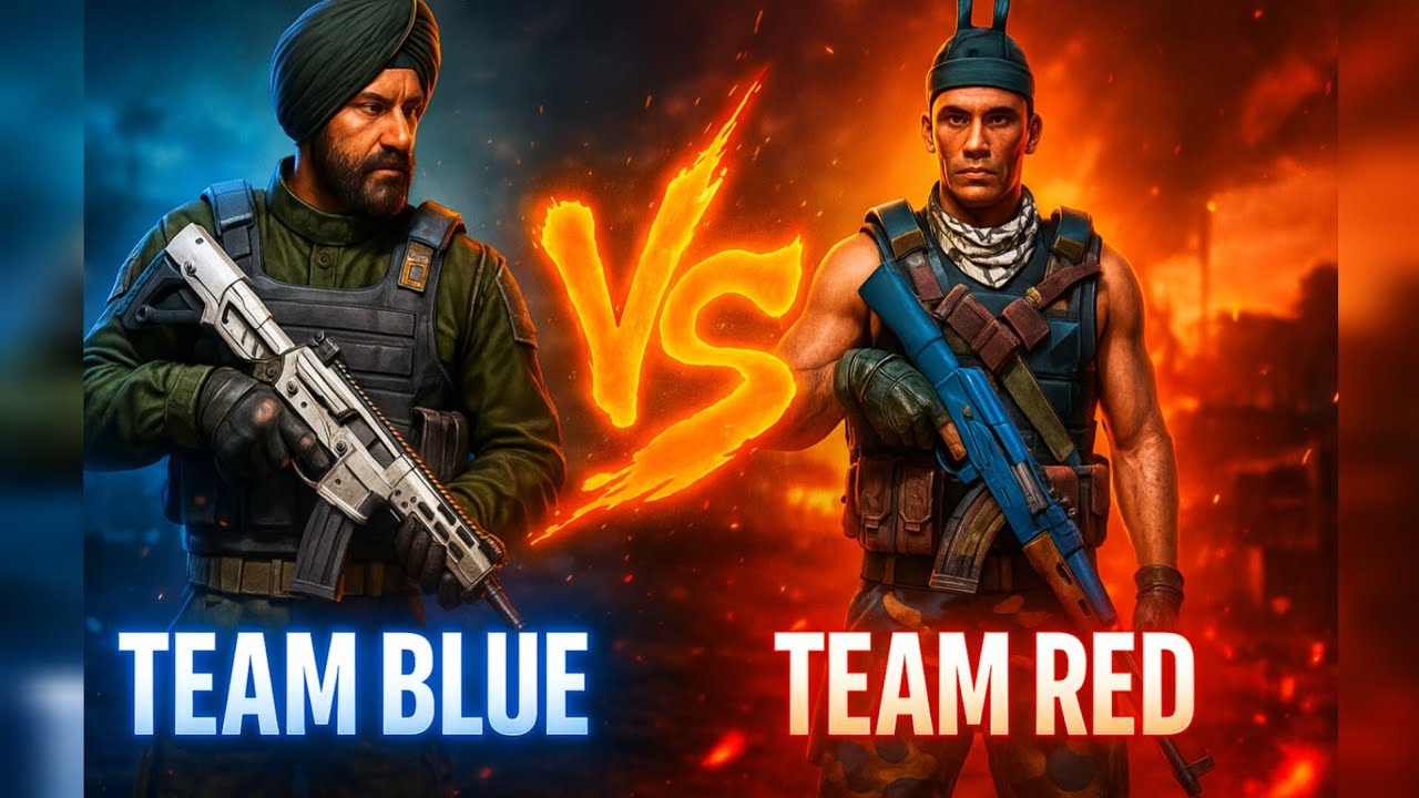 🔥 TEAM BLUE vs TEAM RED | Final TDM Battle | Who Will Win? (Insane ...