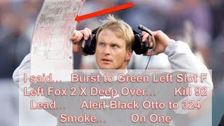 Jon Gruden Football Play Calls are Crazy!!!   ....Part 1