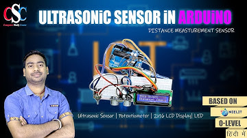 How to make ultrasonic range finder using LCD Display #ultrasonicsensor