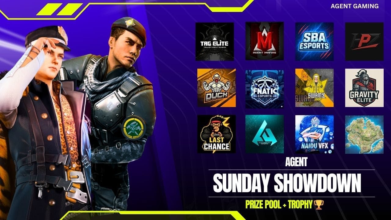 AGENT SUNDAY SHOWDOWN | 1000PP + TROPHY LOBBY | FREE FIRE LIVE BY AGENT ...