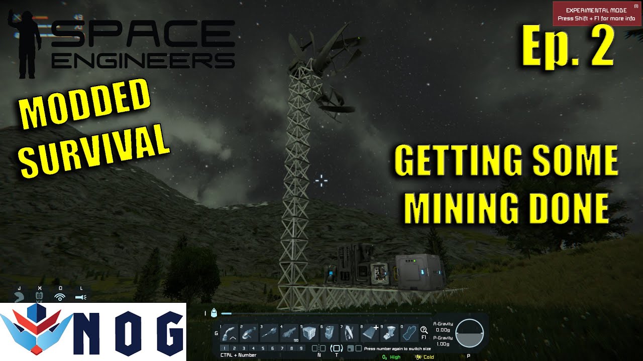 Lets Play Space Engineers Modded Survival Ep2 | A Day of Mining - YouTube