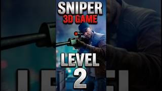 Sniper 3D Level 2 | 1 Shot 1 Kill 🎯 | Offline Game #shorts
