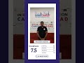 Congratulations to Mr. Karandev Chauhan for 7.5 bands