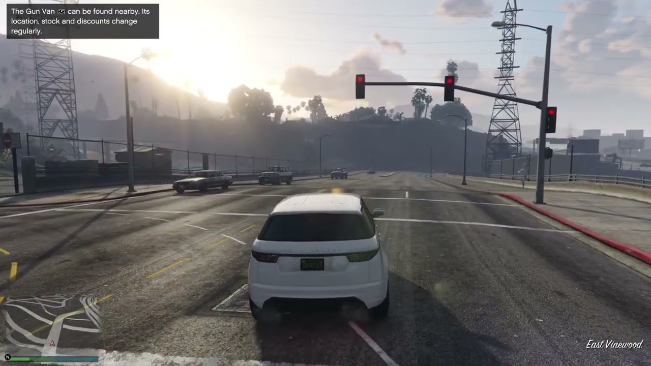 Grand Theft Auto V range rover drive test