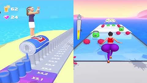 💚 💙 Twerk Race 3D All Levels Vs Juice Run Big Update Android iOS Gameplay Walkthrough 4K